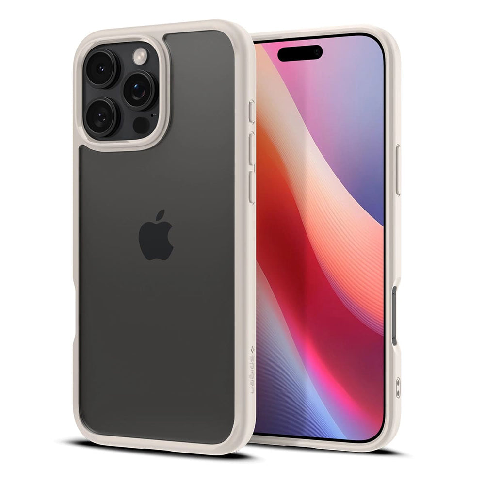 Husă Spigen Ultra Hybrid iPhone 16 Pro Max – Natural Titanium (titan) – imagine 10