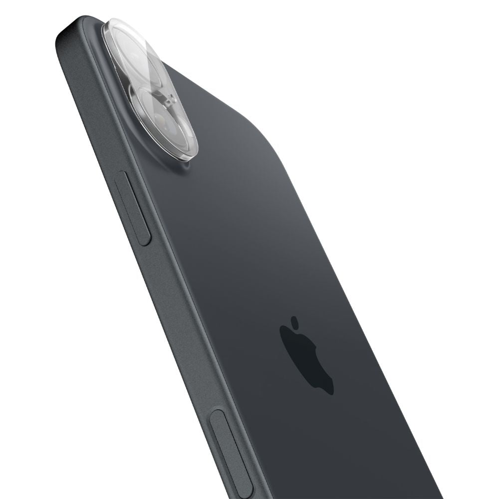 Protecție cameră Spigen Optik.tR pentru iPhone 16 / 16 Plus – Transparent – imagine 3