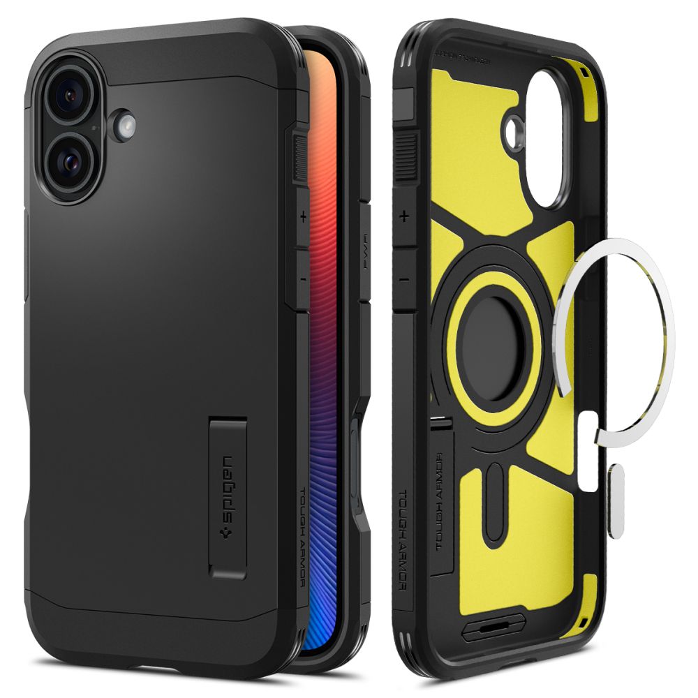 Husă Spigen Tough Armor MagSafe iPhone 16 – Negru – imagine 1