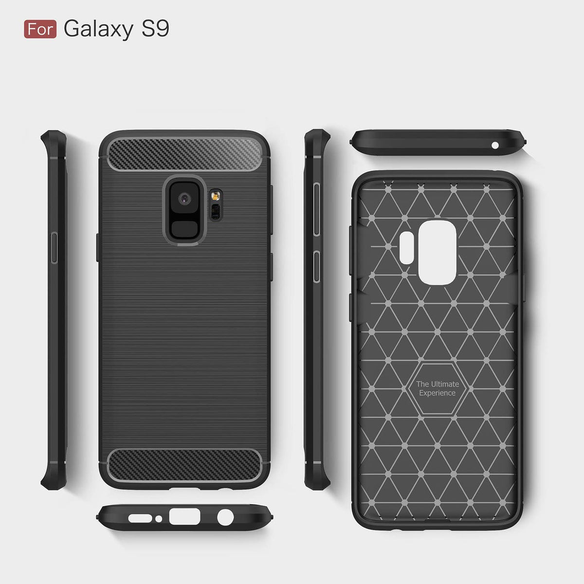 Husă Techsuit Carbon Silicone Galaxy S9 – imagine 3
