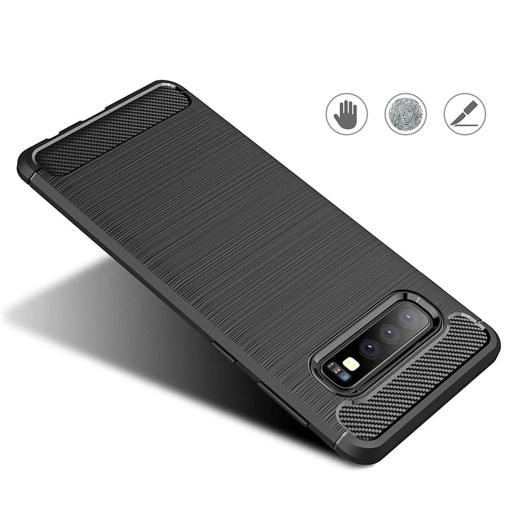 Husă Techsuit Carbon Silicone Galaxy S10 – imagine 4