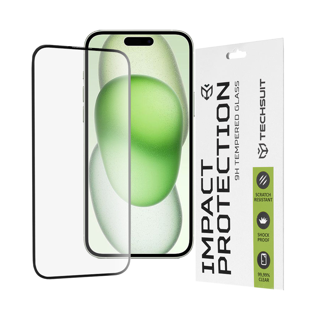 Folie sticlă Techsuit 111D iPhone 15 Plus / 16 Plus, full glue 9H – imagine 1
