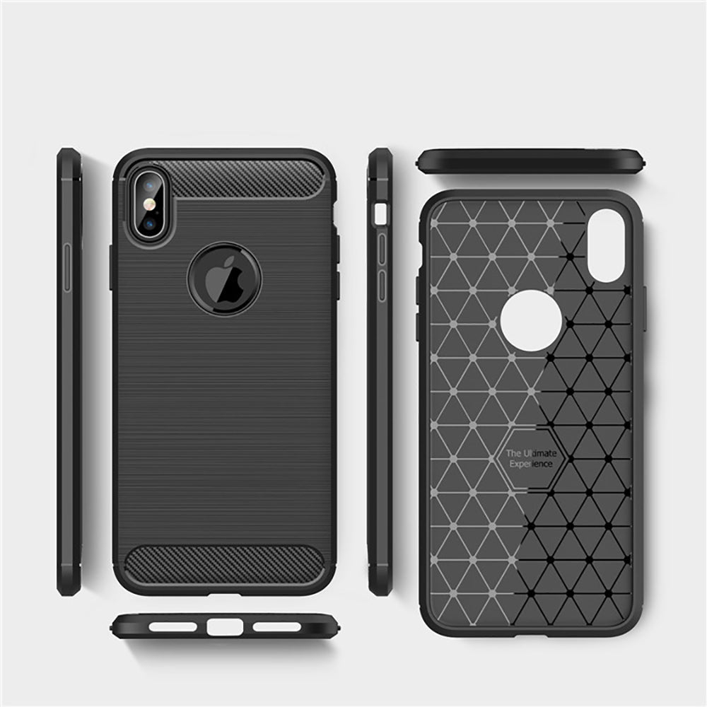 Husă Techsuit Carbon Silicone iPhone XS Max – imagine 2