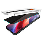 Folie de sticlă privacy Spigen Glas.tR EZ Fit pentru iPhone 15 / 16 – imagine 6