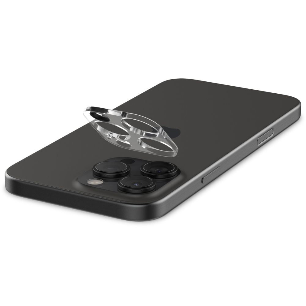 Protecție cameră Spigen Optik.tR pentru iPhone 14 Pro / 15 Pro / 16 Pro (inclusiv Pro Max) – Transparent – imagine 5