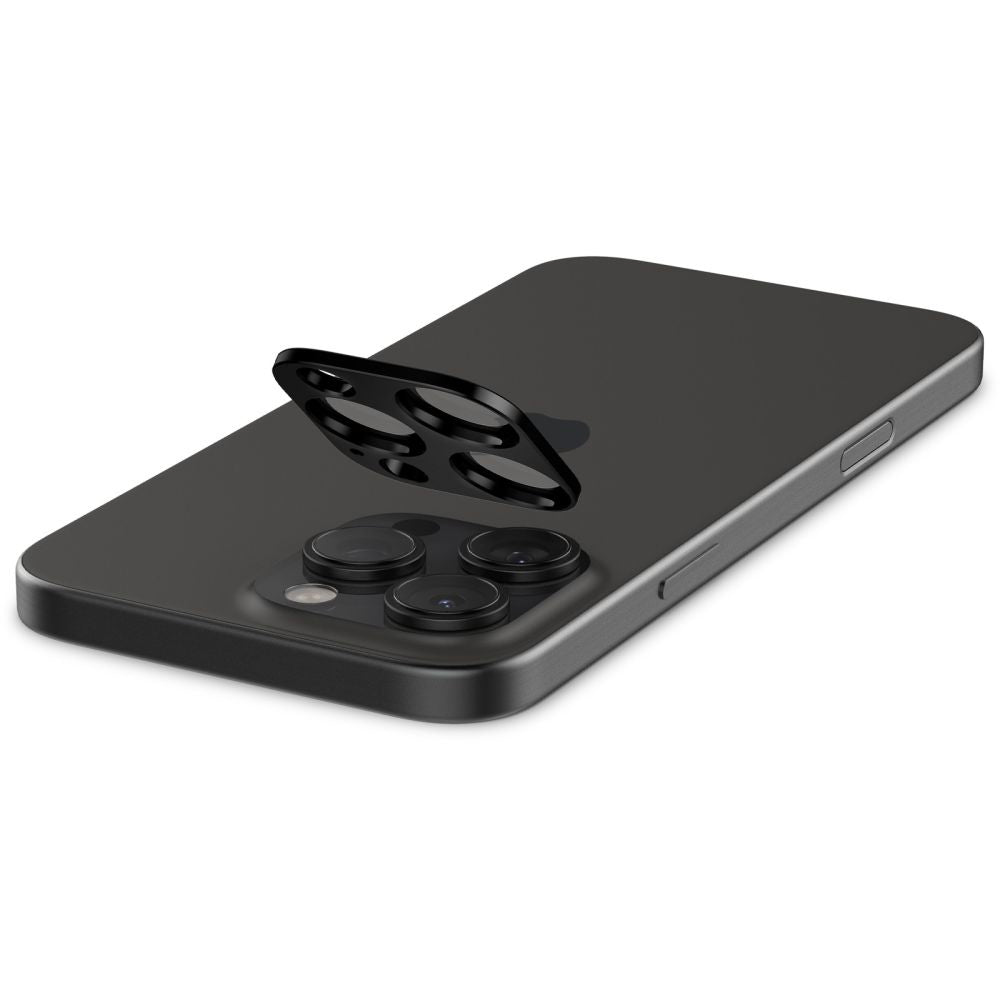Protecție cameră Spigen Optik.tR pentru iPhone 14 Pro / 15 Pro / 16 Pro (inclusiv Pro Max) – Negru – imagine 12