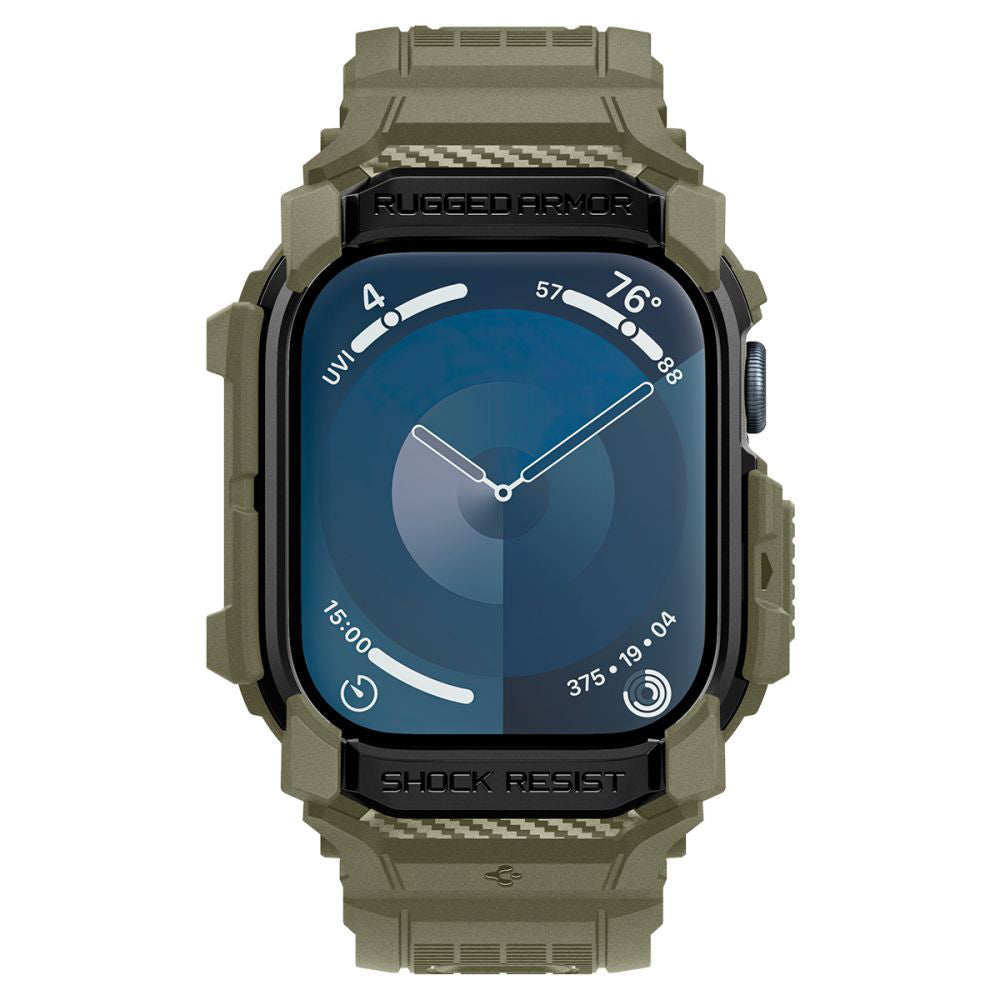 Husă cu curea Spigen Rugged Armor Pro Apple Watch 46 mm – Kaki – imagine 3