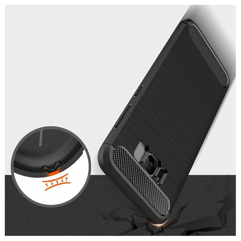Husă Techsuit Carbon Silicone Galaxy S8 Plus – imagine 2
