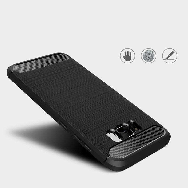 Husă Techsuit Carbon Silicone Galaxy S8 Plus – imagine 3