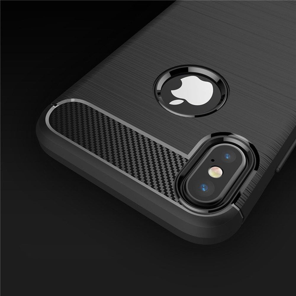 Husă Techsuit Carbon Silicone iPhone X / XS – imagine 2