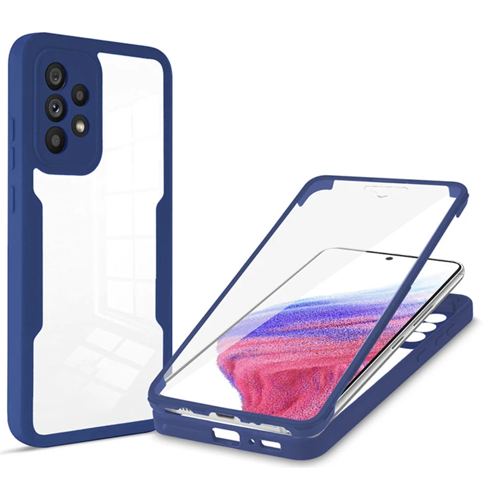 Husă 360 Techsuit ColorVerse cu folie de ecran Galaxy A53 5G – Albastru – imagine 3
