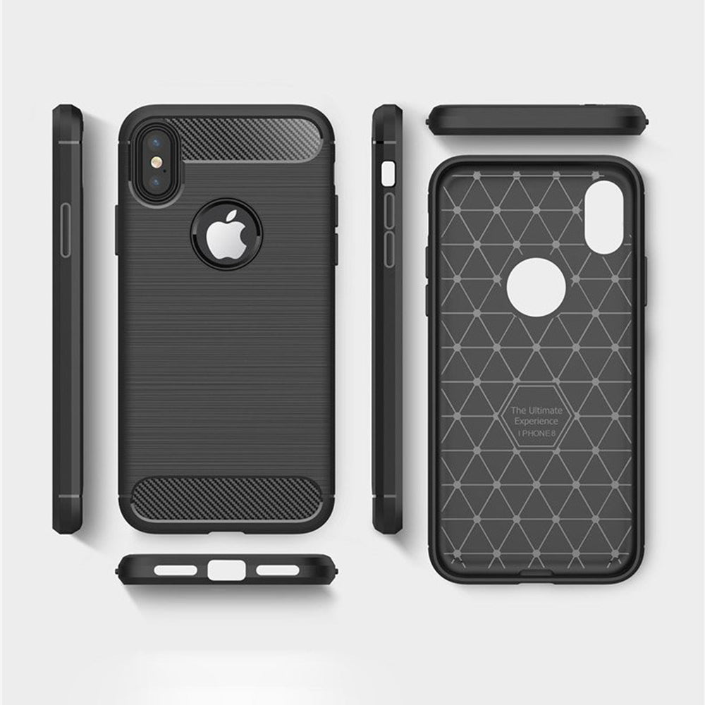 Husă Techsuit Carbon Silicone iPhone X / XS – imagine 3