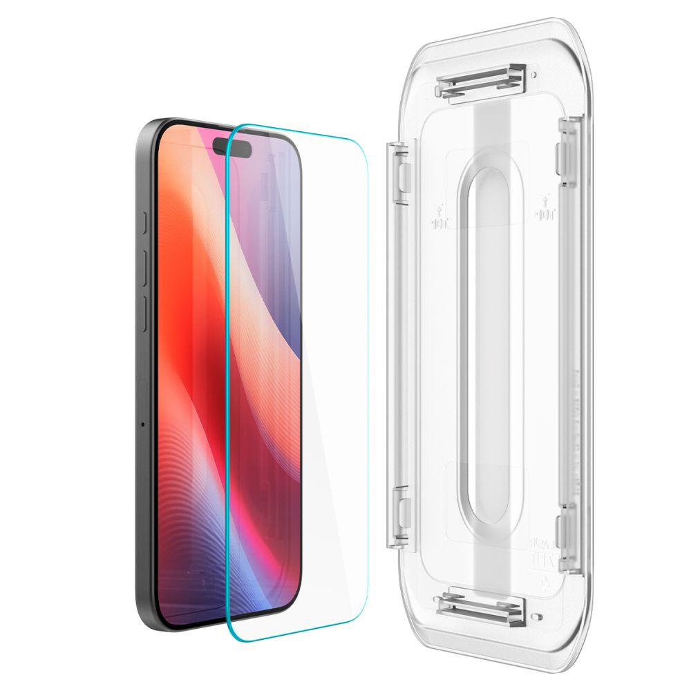 Folie de sticlă Spigen Glas.tR EZ Fit pentru iPhone 16 Pro – imagine 3