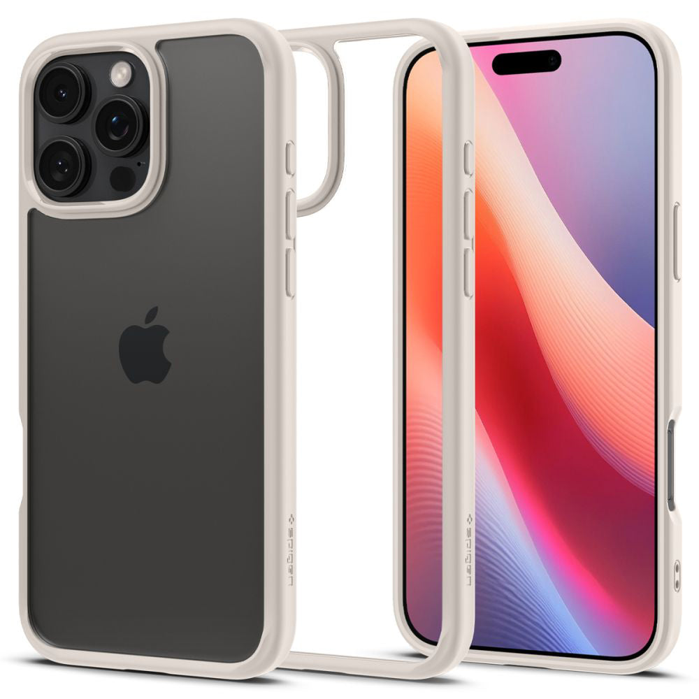 Husă Spigen Ultra Hybrid iPhone 16 Pro Max – Natural Titanium (titan) – imagine 9