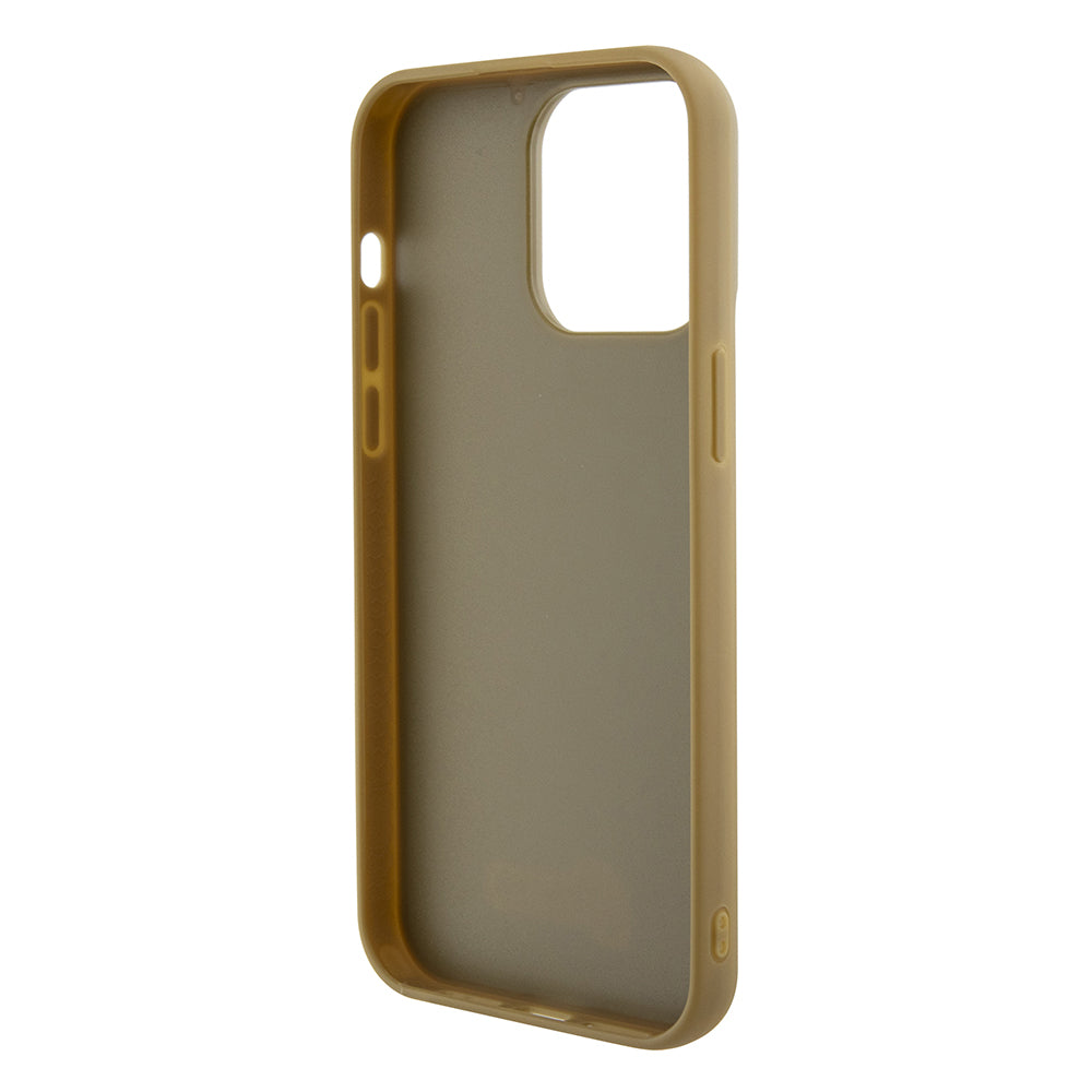 Husă Guess iPhone 15 Pro Max Disco Metal Script, auriu – imagine 5