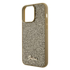 Husă Guess iPhone 15 Pro Max Disco Metal Script, auriu – imagine 4