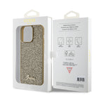 Husă Guess iPhone 15 Pro Max Disco Metal Script, auriu – imagine 7