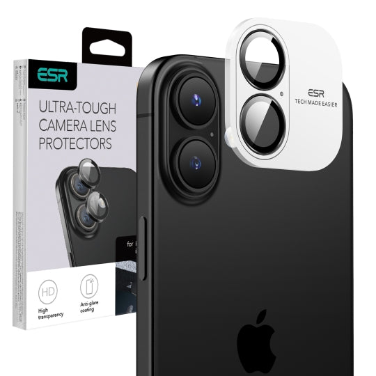 Protecție lentile ESR Armorite iPhone 17 / 16 / 16 Plus – Negru – imagine 5 din 9