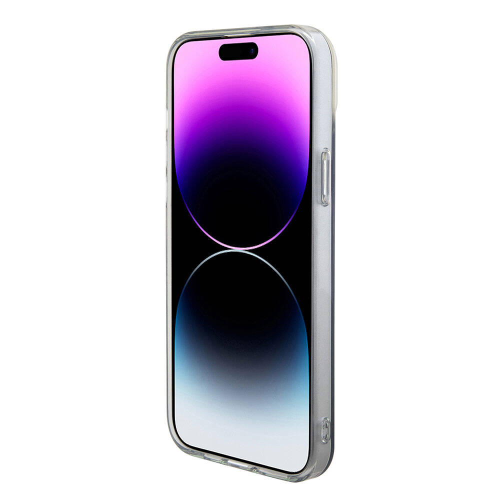 Husă Guess iPhone 15 Pro IML Iridescent MagSafe, rainbow – imagine 2