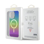 Husă Guess iPhone 15 Pro IML Iridescent MagSafe, rainbow – imagine 7
