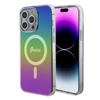 Husă Guess iPhone 15 Pro IML Iridescent MagSafe, rainbow – imagine 6