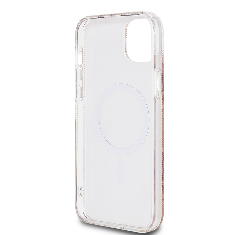 Husă Guess iPhone 15 Plus IML GCube MagSafe, maro – imagine 5