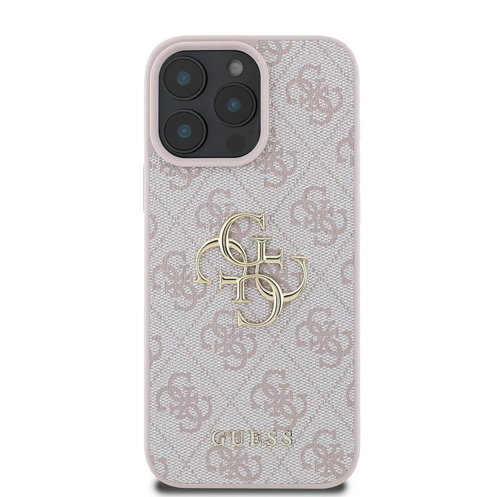 Husă Guess iPhone 16 Pro Hardcase 4G Big Logo, roz – imagine 2
