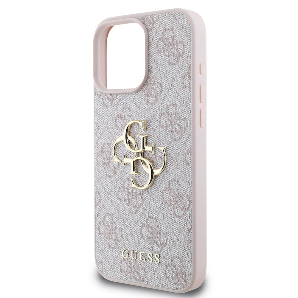 Husă Guess iPhone 16 Pro Hardcase 4G Big Logo, roz – imagine 5