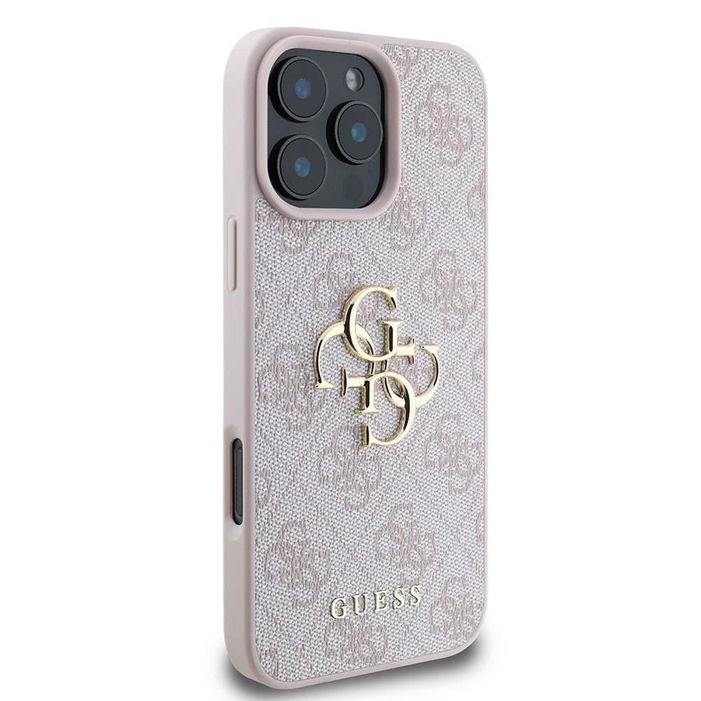 Husă Guess iPhone 16 Pro Hardcase 4G Big Logo, roz – imagine 4