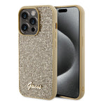 Husă Guess iPhone 15 Pro Max Disco Metal Script, auriu – imagine 6