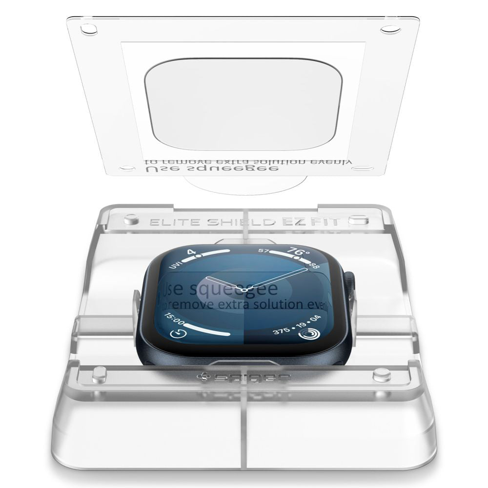Set 2 folii flexibile Spigen Elite Shield EZ Fit Apple Watch Series 11 / 10 (42 mm) – imagine 5