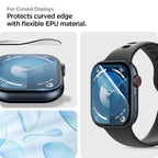 Set 2 folii flexibile Spigen Elite Shield EZ Fit Apple Watch Series 11 / 10 (42 mm) – imagine 7
