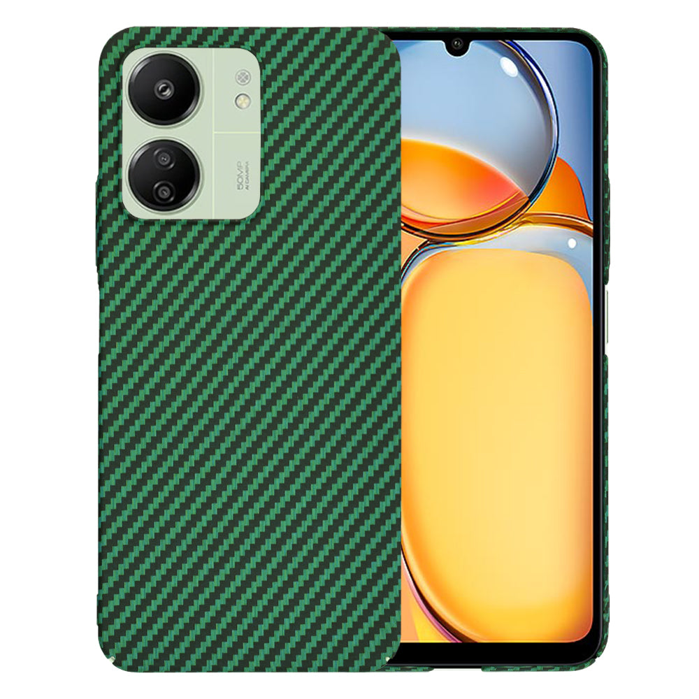 Husă Techsuit Carbonite FiberShell Xiaomi Redmi 13C 4G, verde – imagine 1