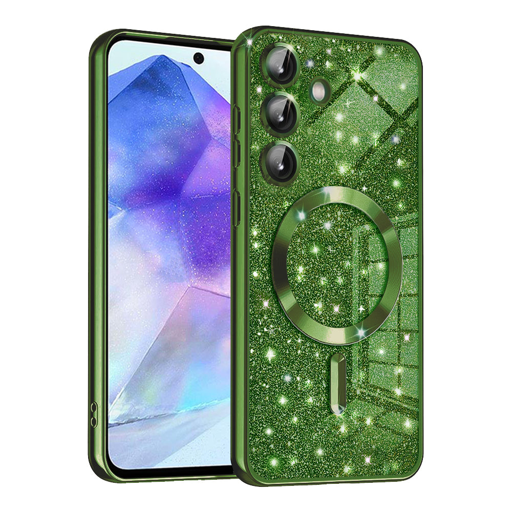Husă Techsuit Luxury Glitter MagSafe Galaxy A55 5G – Verde închis – imagine 8