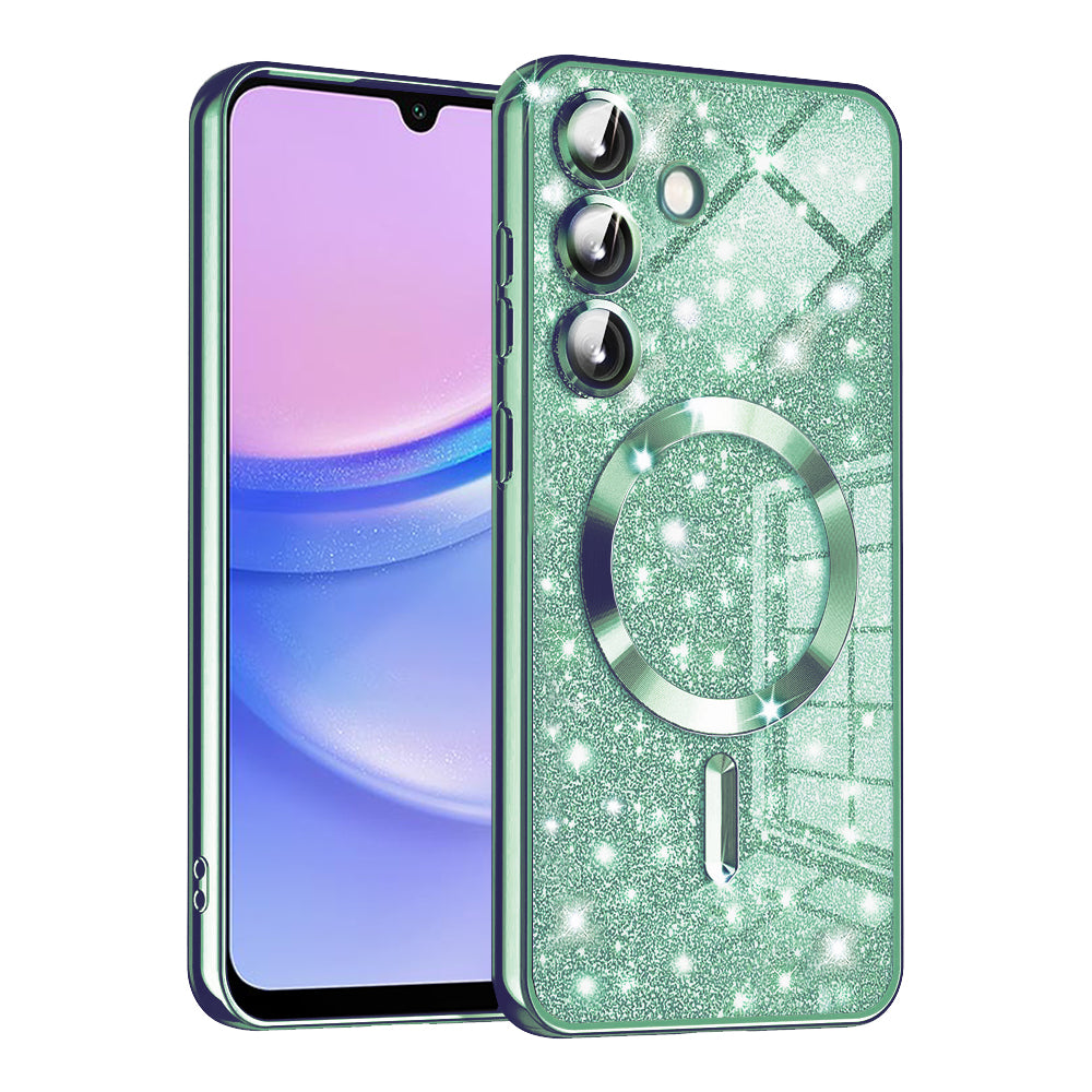Husă Techsuit Luxury Glitter MagSafe Galaxy A15 / A15 5G – Verde deschis – imagine 7