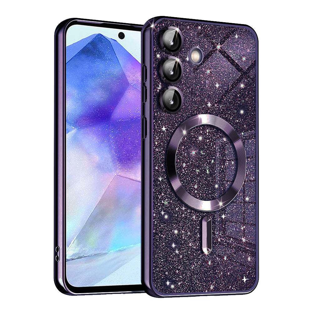 Husă Techsuit Luxury Glitter MagSafe Galaxy A55 5G – Mov închis – imagine 6