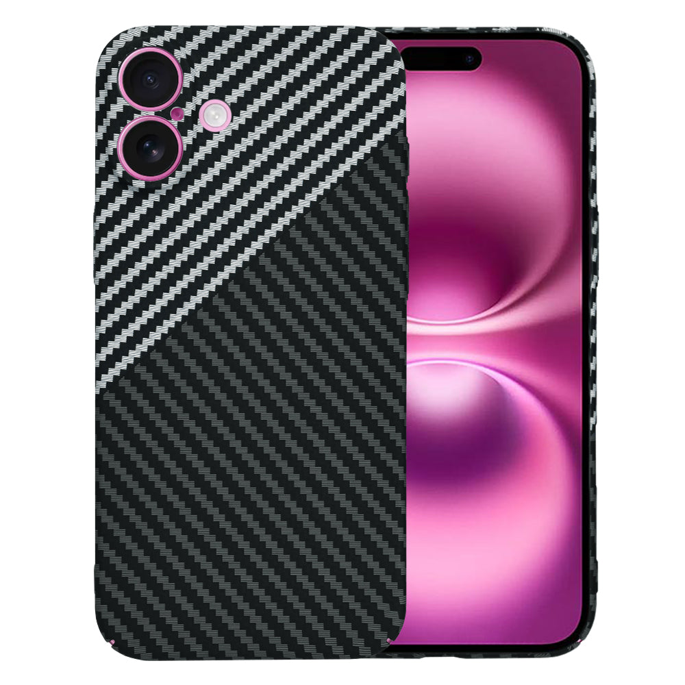 Husă iPhone 16 Plus Techsuit Carbonite FiberShell, gri închis – imagine 1
