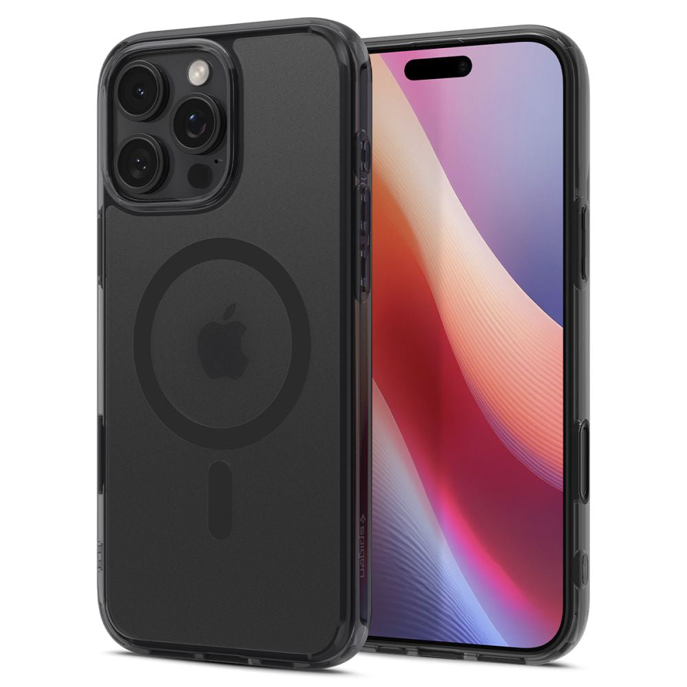 Husă Spigen Ultra Hybrid T MagSafe iPhone 16 Pro – Frost Black (negru mat translucid) – imagine 7