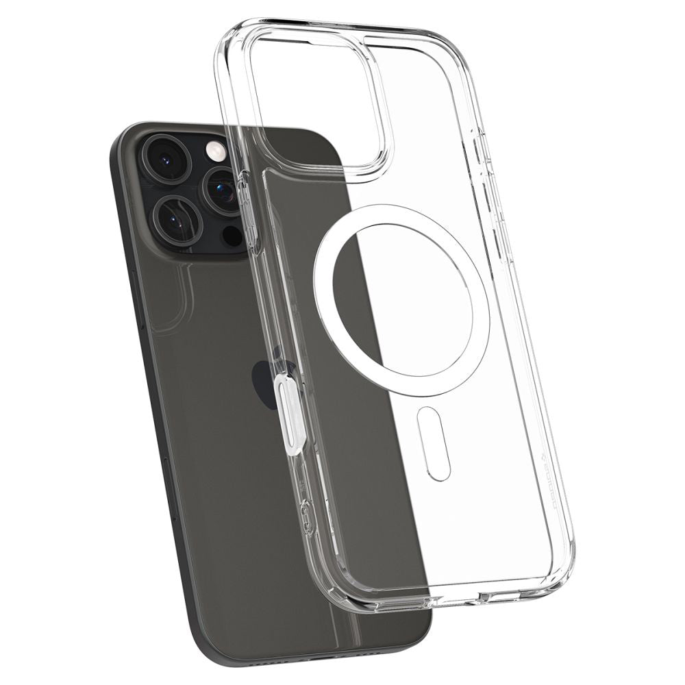 Husă Spigen Ultra Hybrid T MagSafe iPhone 16 Pro – Alb – imagine 6