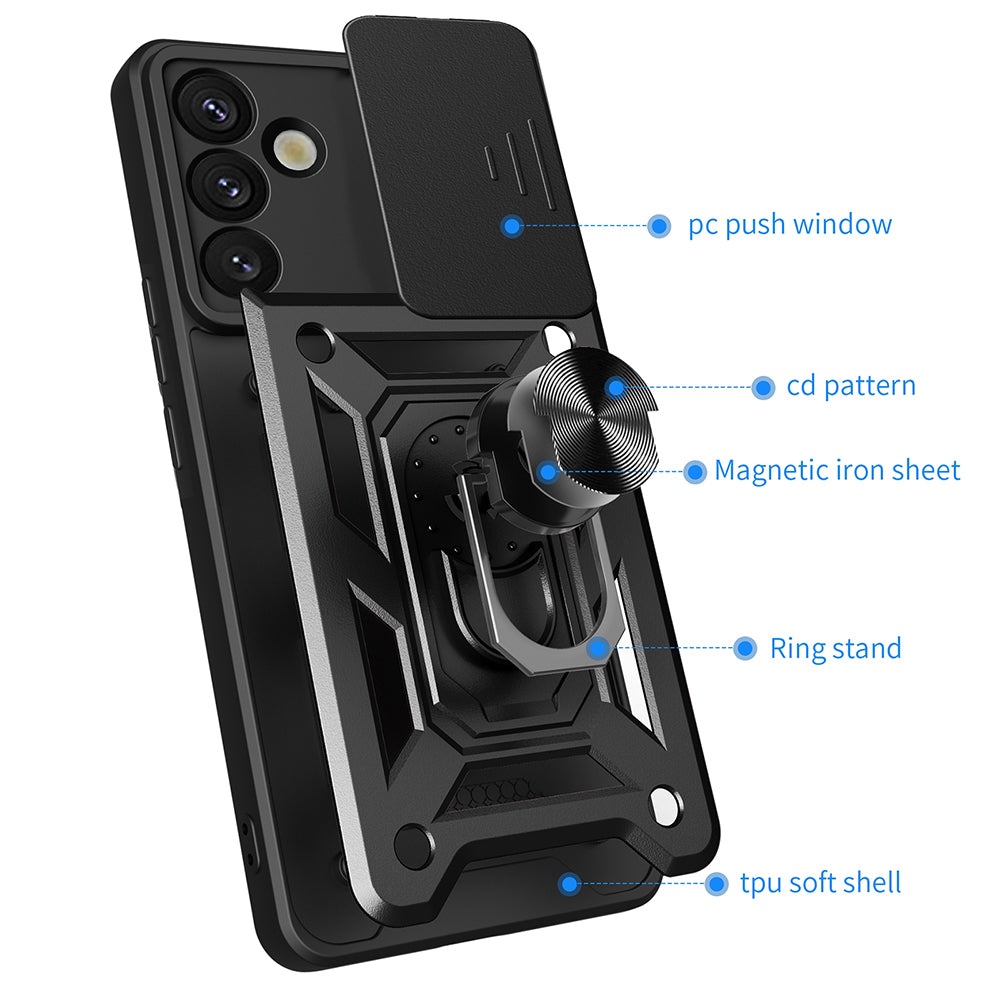 Husă Techsuit CamShield Galaxy S25 Plus – Albastru – imagine 2