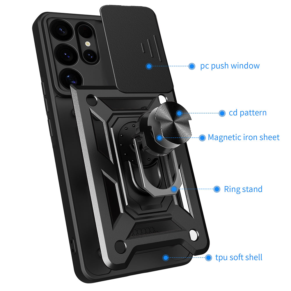 Husă Techsuit CamShield Galaxy S25 Ultra – Albastru – imagine 2