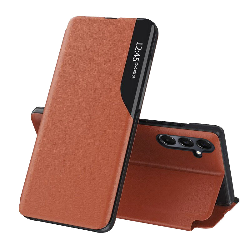 Husă flip Techsuit eFold Galaxy A16 / A16 5G – Portocaliu – imagine 1