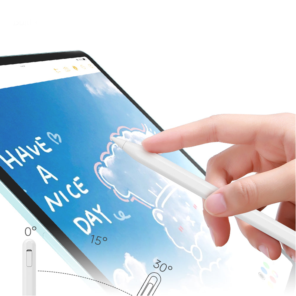Stylus iPad cu Palm Rejection și înclinare, alb – Techsuit V15 – imagine 1