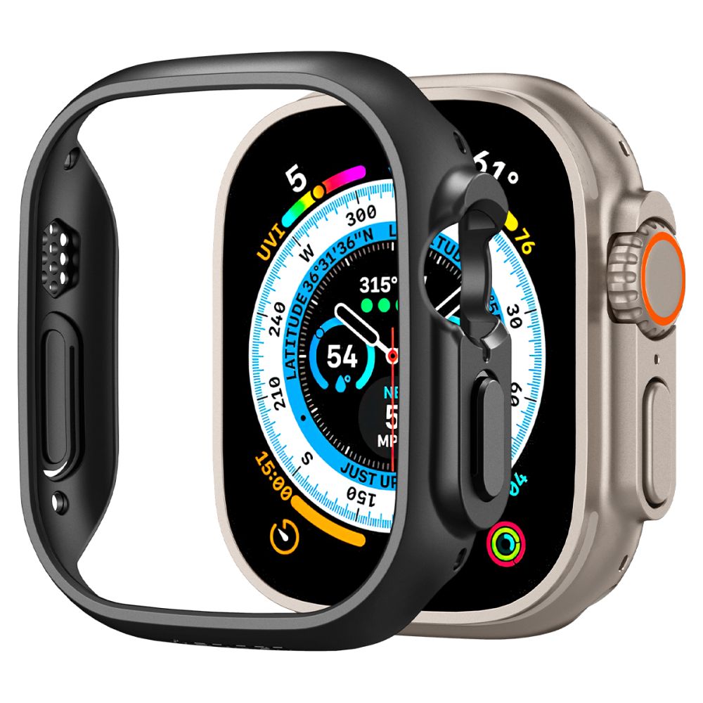 Husă Spigen Thin Fit Apple Watch Ultra / Ultra 2 / Ultra 3 / Ultra 4 (49 mm) – Negru – imagine 8