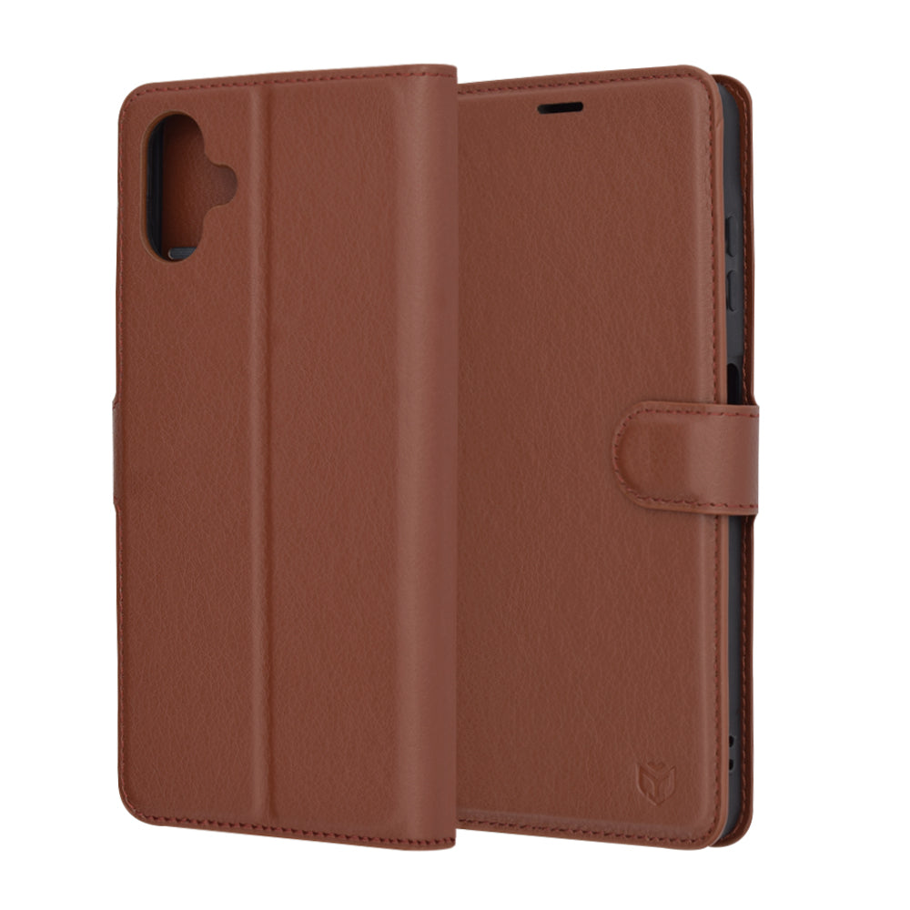 Husă portofel Techsuit Leather Folio Galaxy A06 – Maro – imagine 6