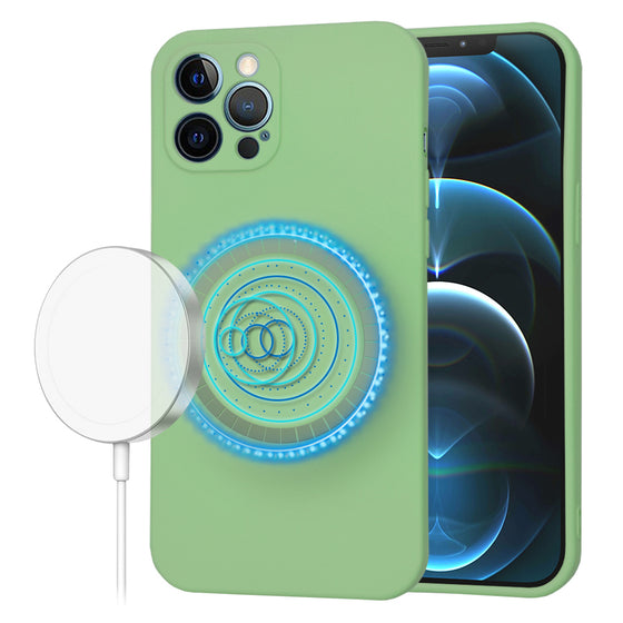 Husă Techsuit SoftFlex MagSafe pentru iPhone 12 Pro Max – verde mentă