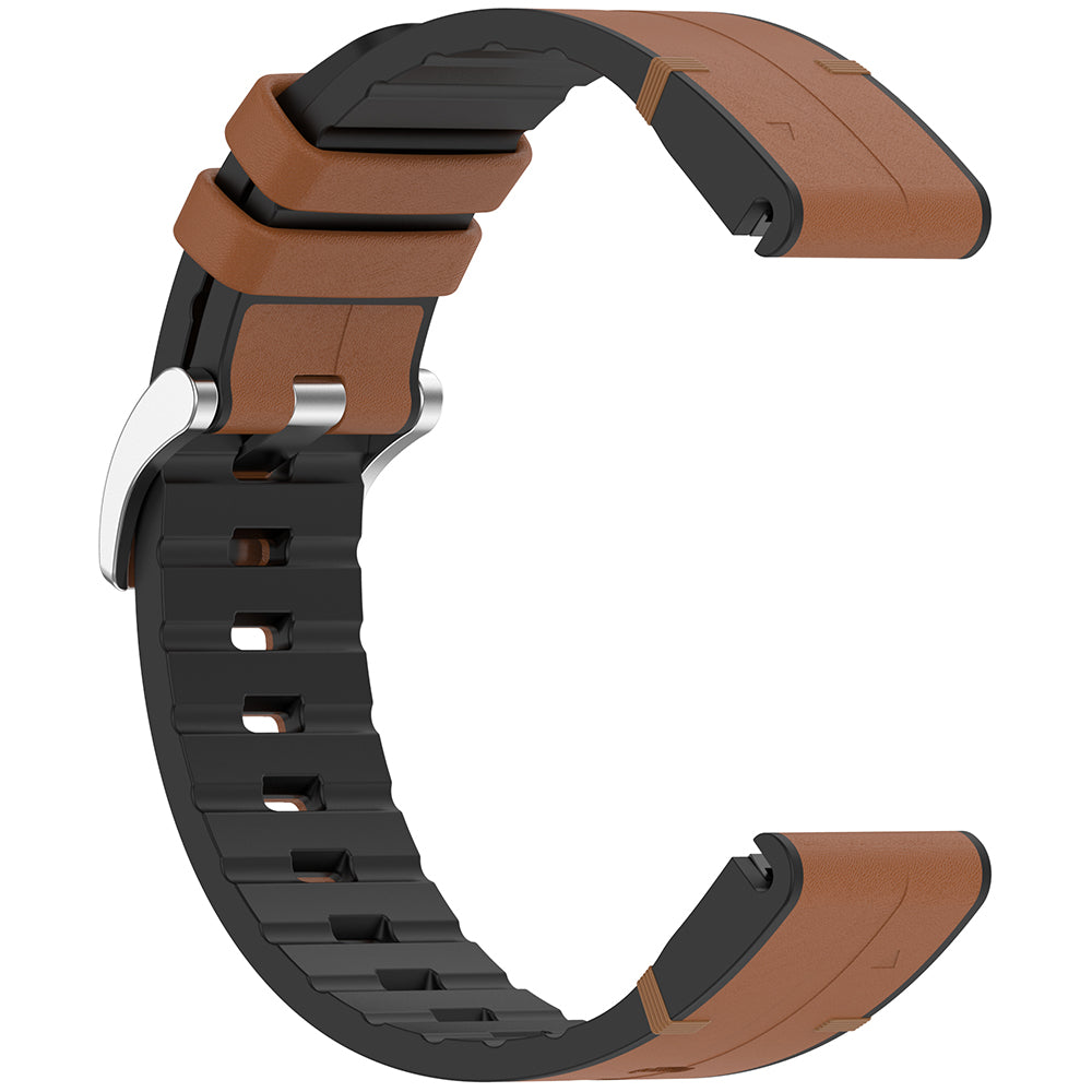 Curea Garmin Fenix 5/5 Plus 6/6 Pro/7 Techsuit W071, maro – imagine 2