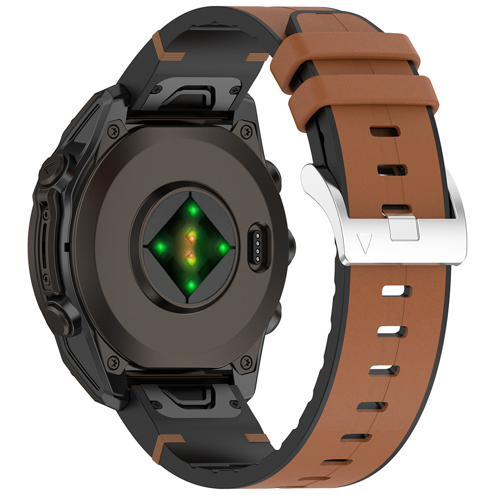 Curea Garmin Fenix 5/5 Plus 6/6 Pro/7 Techsuit W071, maro – imagine 3