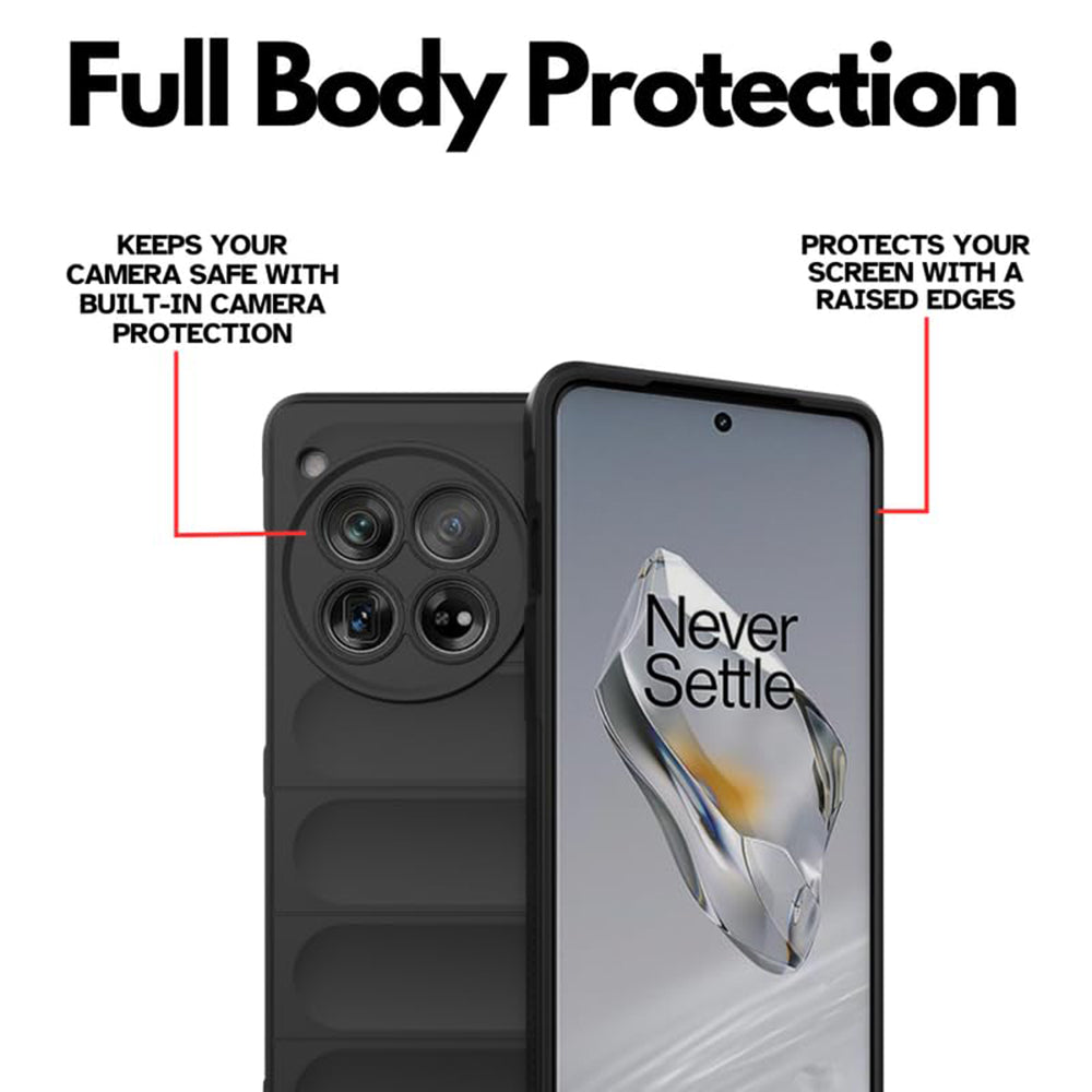 Husă OnePlus 12 Techsuit Magic Shield, negru – imagine 3