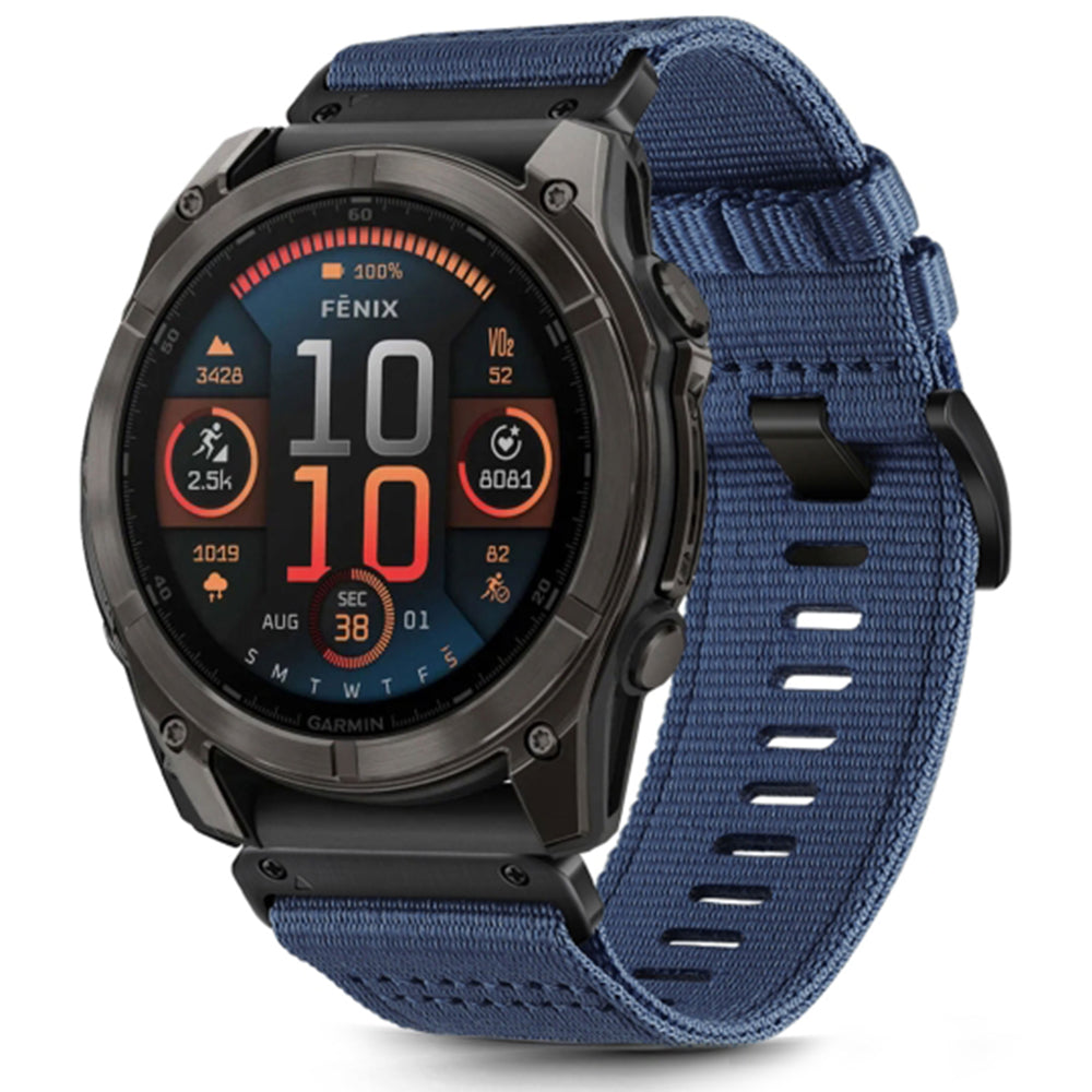 Curea Garmin Fenix 5/5 Plus 6/6 Pro/7 Techsuit W070, albastru noapte – imagine 1